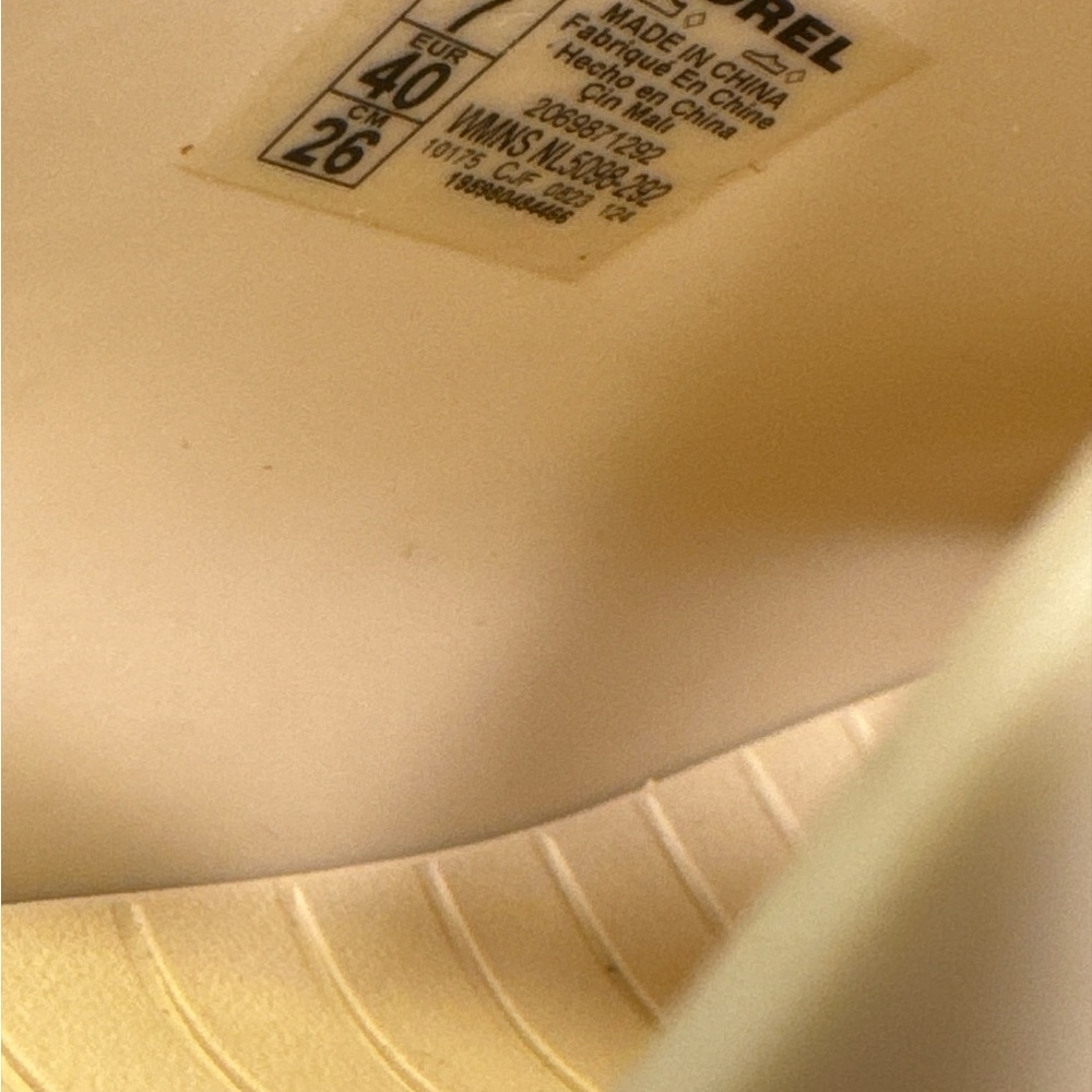 Sorel Ona Streetworks Heel Clog Honey White Women’s Size 9 NWOB - Picture 5 of 5
